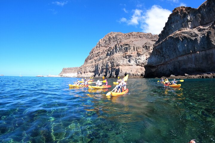 Kayaking Adventure Route with Snorkeling in Mogan Caves
