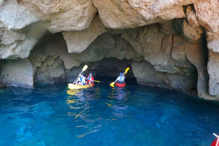Kayaking Adventure Route with Snorkeling in Mogan Caves