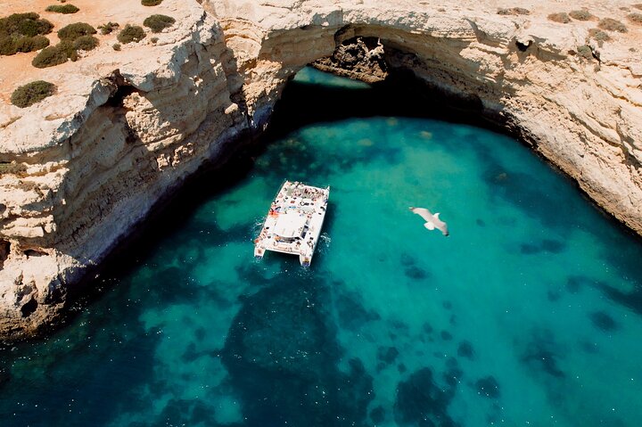 Catamaran Cruise: Caves and Coastline to Benagil