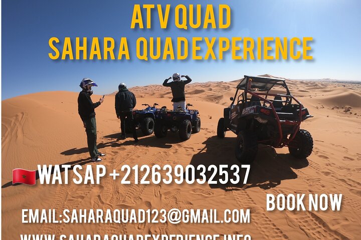 Sahara ATV Quad & buggy in Merzouga Desert & Sandboarding