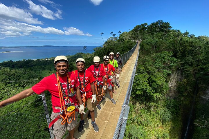 Vanuatu Jungle Zipline, Swing and Skybridge Combo with Transfer