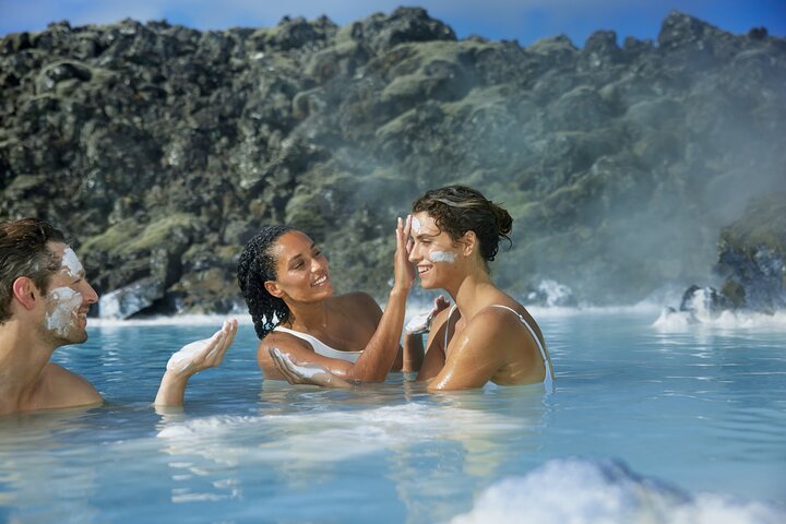Blue Lagoon Admission with Mask, Drink, Transfers from Reykjavik