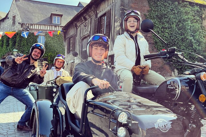 Visit Honfleur by sidecar 1.5 to 3.5 hour tour along the coast