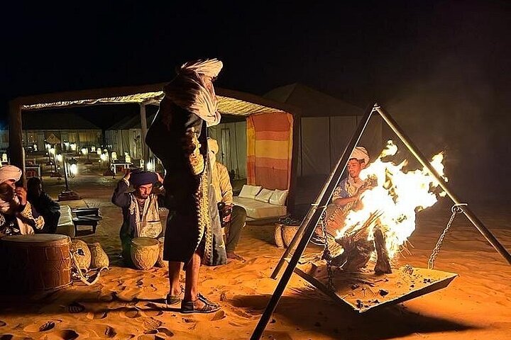 Night in Erg chebbi Desert, Camel Ride, Departure From Errachidia