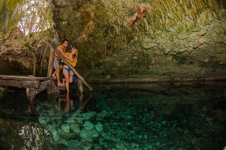 Tulum highlights tour, Cenote & Jungle Village pick up included