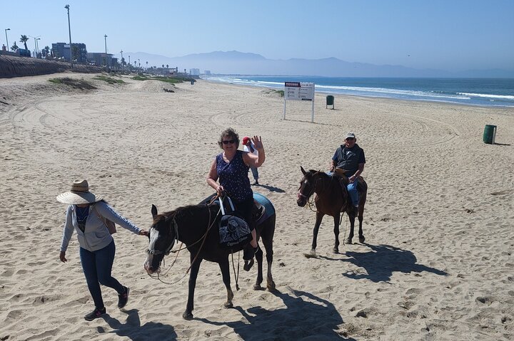 Private excursion, Horseback riding on the beach and La Bufadora