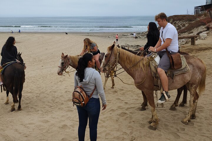 Private excursion, Horseback riding on the beach and La Bufadora