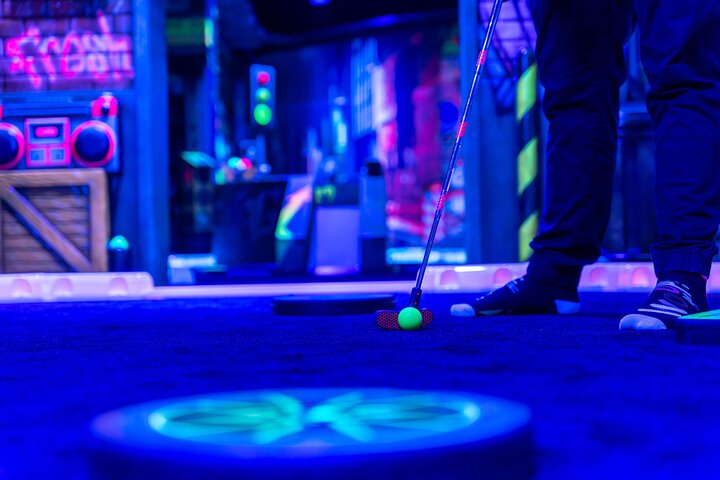 Glow In The Dark Mini Golf Course in Maribor