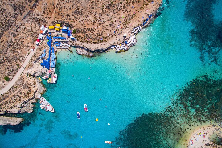 From Sliema: Three Bay Cruise with Lunch and Optional Transfers