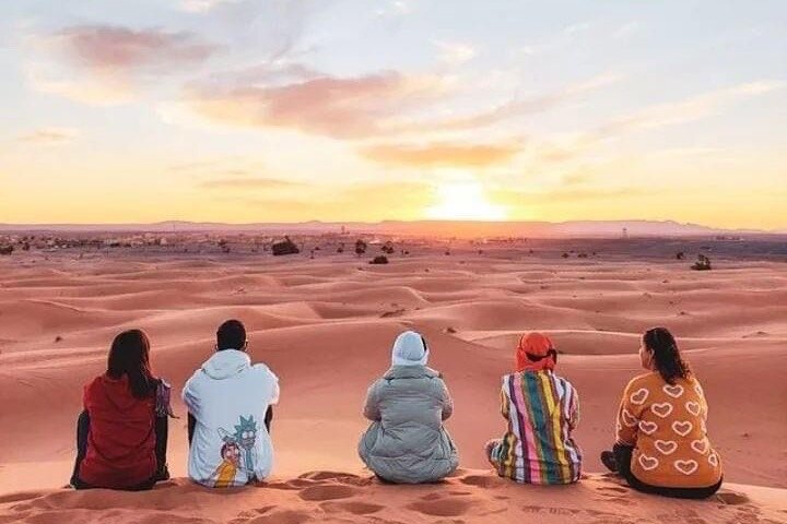 Merzouga Overnight Camel Trek, Sandboarding & Desert Camp