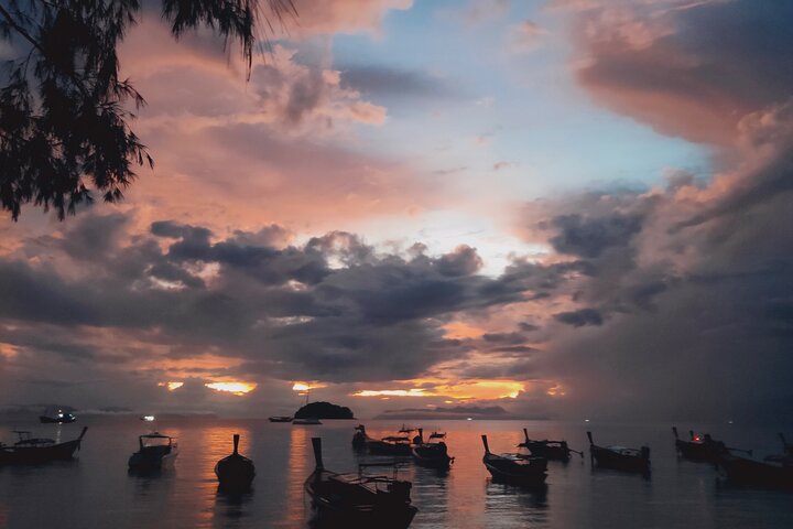 Sunrise yoga class overlooking the beach, the sea & sunrise .