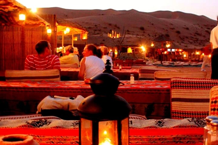 Agafay Desert: Dinner Show with Quad Bike and Sunset Camel Ride