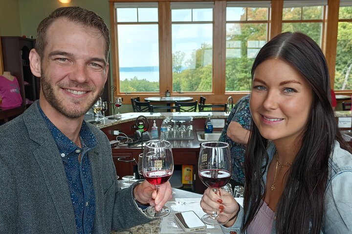 NON-BUS 4 Winery Traverse Wine Tour on Old Mission - ICE COLD AC