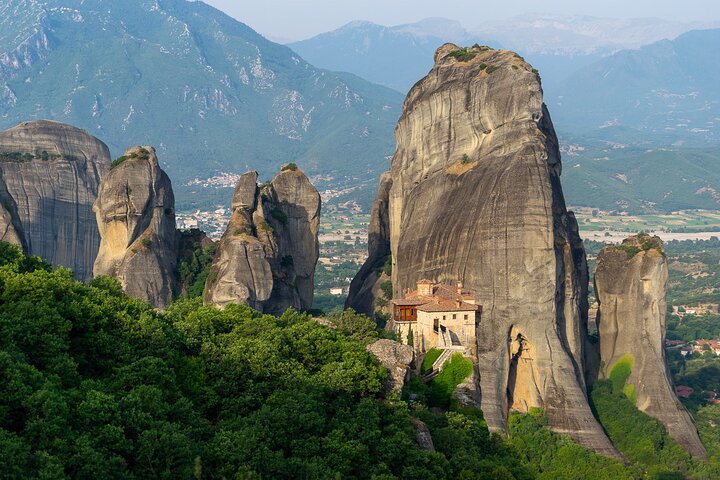 From Athens:Meteora Caves & Monasteries History Day Trip by Train