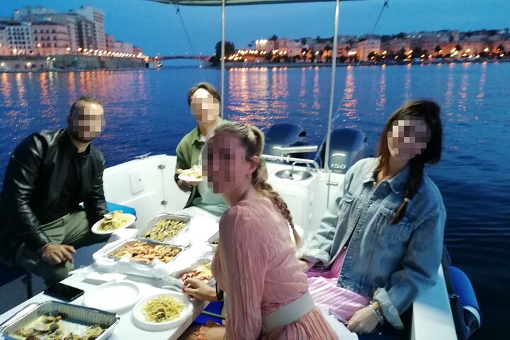 Boat tour, boat party, Dolphin watching, Fishing.