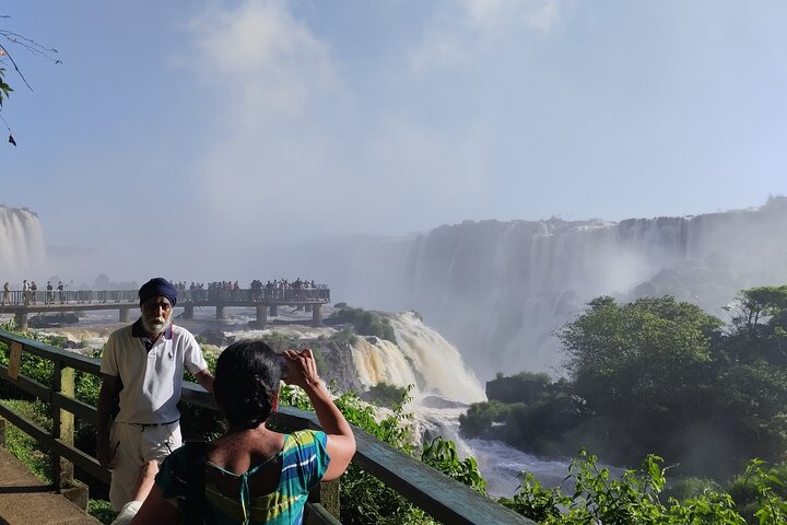 Small group Falls Both Sides - Argentina and Brazil