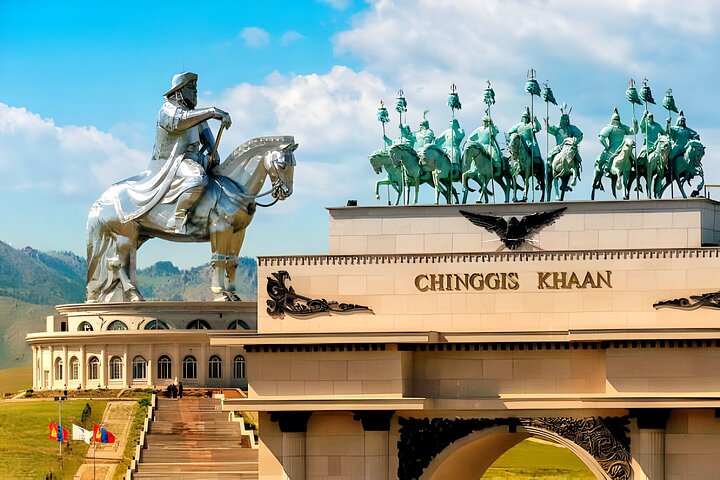 Genghis Khan Statue+Terelj Park+CamelRide+Eagle