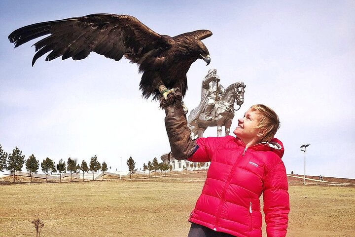 Genghis Khan Statue+Terelj Park+CamelRide+Eagle