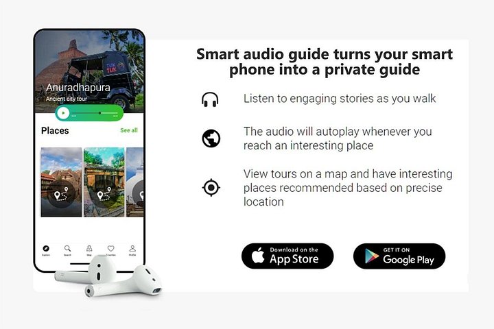 Anuradhapura: Tuk Tuk Tour at Ancient City with Audio Guide