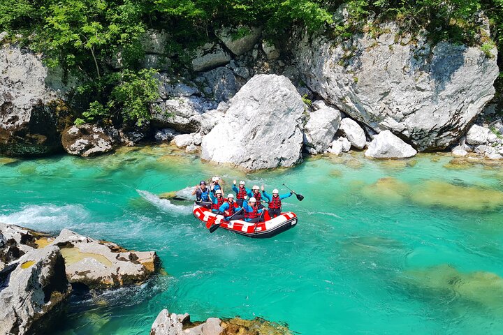 Whitewater Rafting on the Soča River in Bovec, Slovenia
