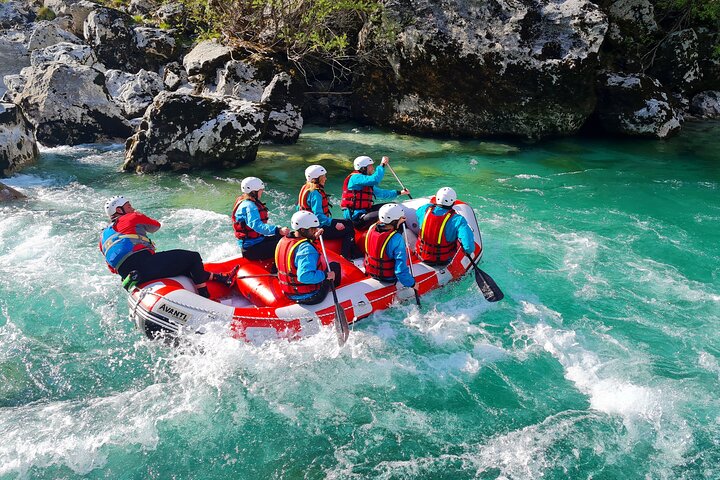Whitewater Rafting on the Soča River in Bovec, Slovenia