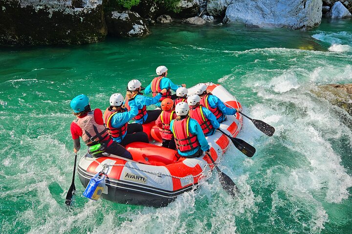 Whitewater Rafting on the Soča River in Bovec, Slovenia