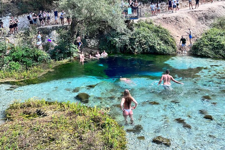 Blue Eye and Gjirokaster, Half Day Tour with Food & Drinks