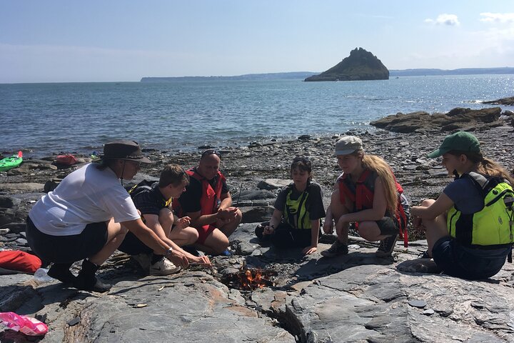 Wildlife, Sea Cave and Bushcraft Kayak Safari in English Riviera