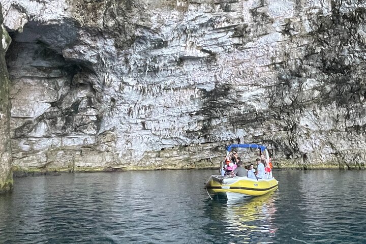 Vlore Private Boat Tour to Haxhi Ali Cave & Karaburun Beach