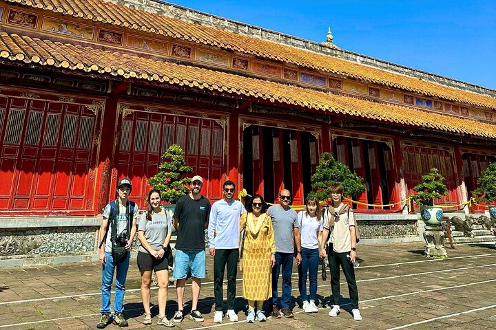 Hue Citadel tour by authentic Train via Hai Van Pass from Da Nang