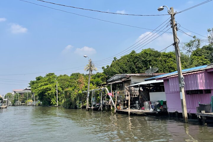 Hidden Bangkok Longtail Boat Tour to Big Buddha&Canal Life 2hrs