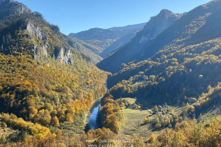 Tour of Tara and Moraca Canyon with Biogradska Gora and Durmitor