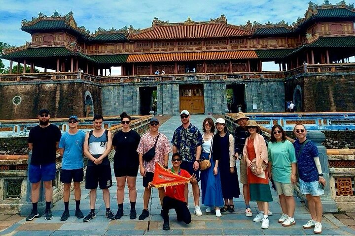 Hue Citadel tour by authentic Train via Hai Van Pass from Da Nang