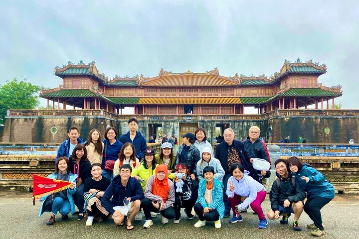 Hue Citadel tour by authentic Train via Hai Van Pass from Da Nang
