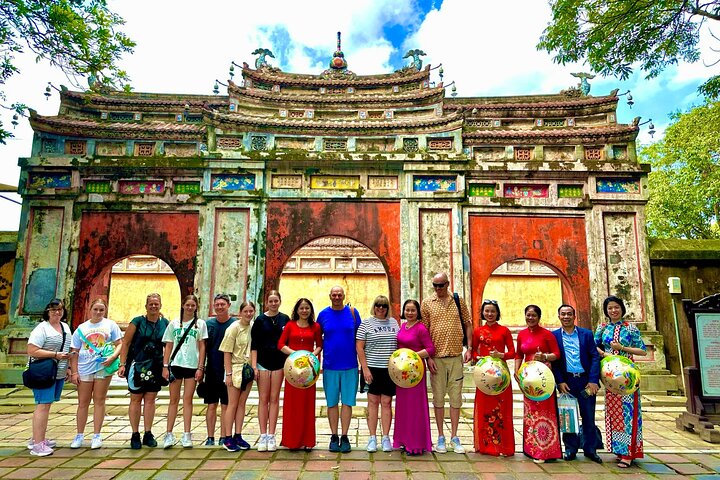 Hue Citadel tour by authentic Train via Hai Van Pass from Da Nang