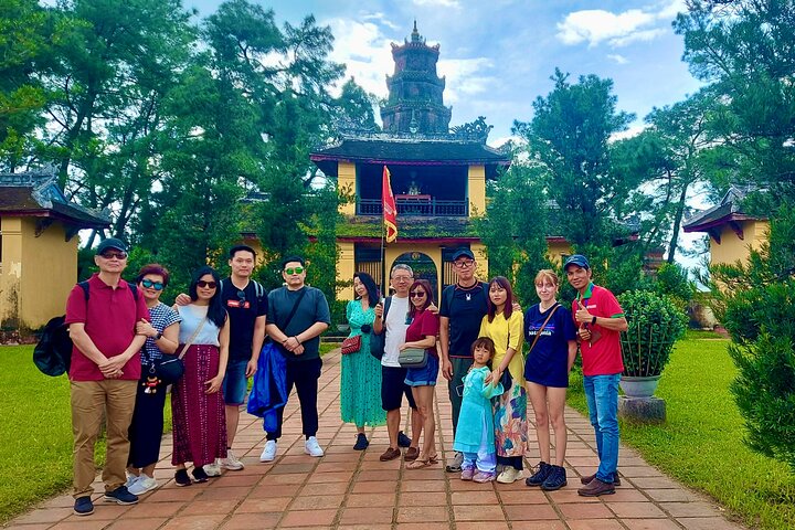 Hue Citadel tour by authentic Train via Hai Van Pass from Da Nang