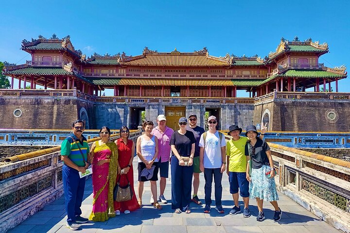 Hue Citadel tour by authentic Train via Hai Van Pass from Da Nang