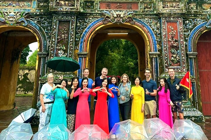 Hue Citadel tour by authentic Train via Hai Van Pass from Da Nang
