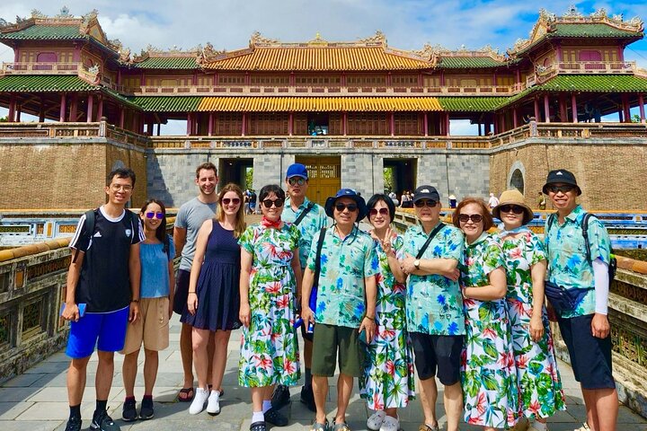 Hue Citadel tour by authentic Train via Hai Van Pass from Da Nang