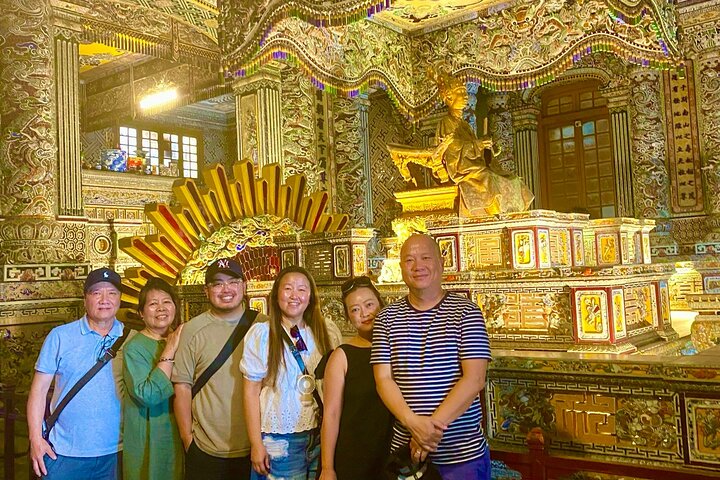 Hue Citadel tour by authentic Train via Hai Van Pass from Da Nang