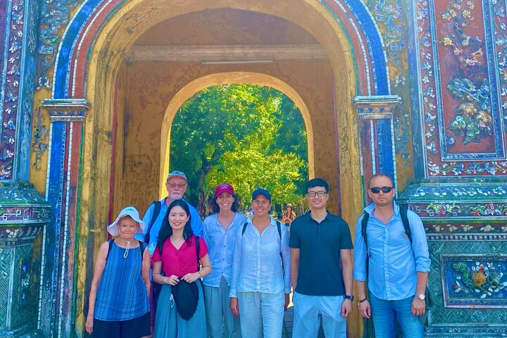 Hue Citadel tour by authentic Train via Hai Van Pass from Da Nang