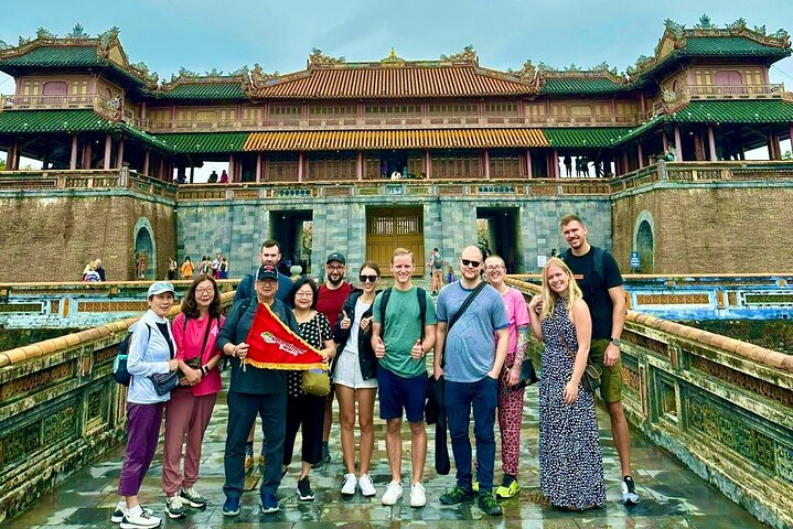 Hue Citadel tour by authentic Train via Hai Van Pass from Da Nang