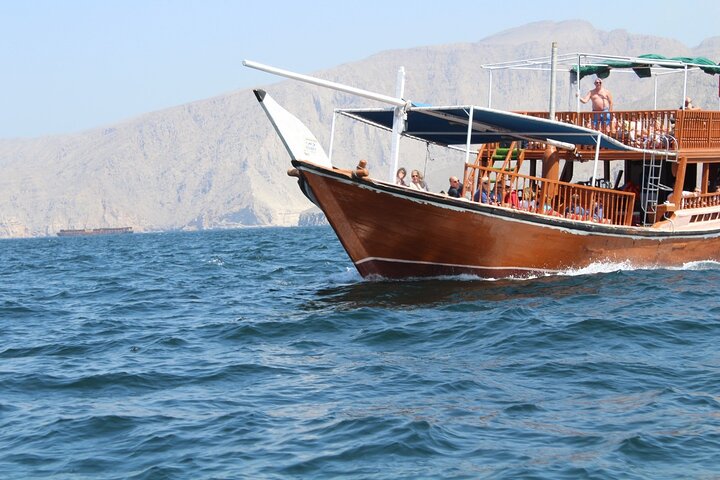 Khasab Dhow Cruise With Dolphin Watching, Swimming & snorkeling