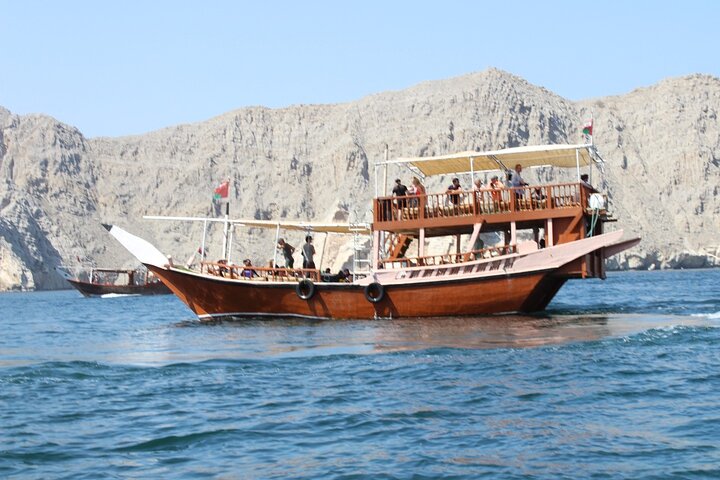Khasab Dhow Cruise With Dolphin Watching, Swimming & snorkeling