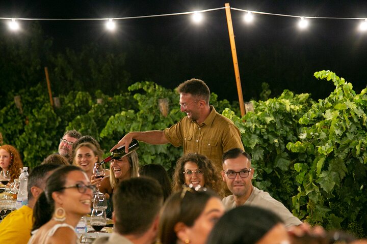 Dinner in the vineyard with wine tasting and walk