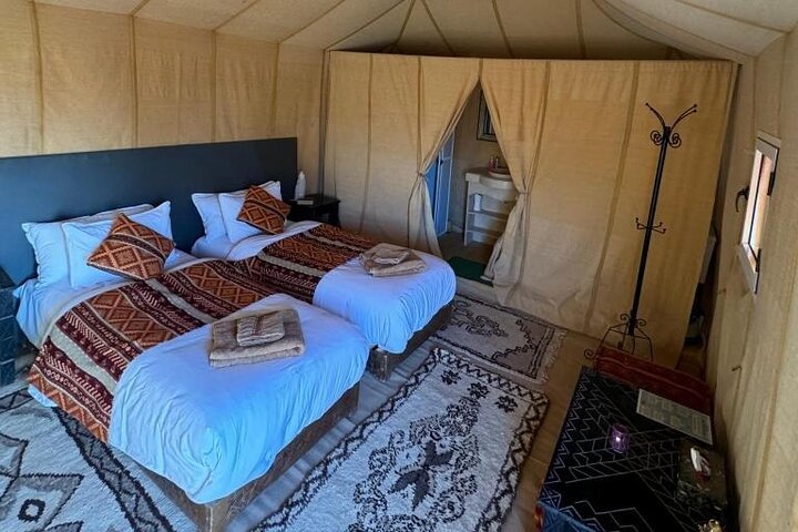 Camel Ride With Luxury Desert Camp And Night In Merzouga Dunes