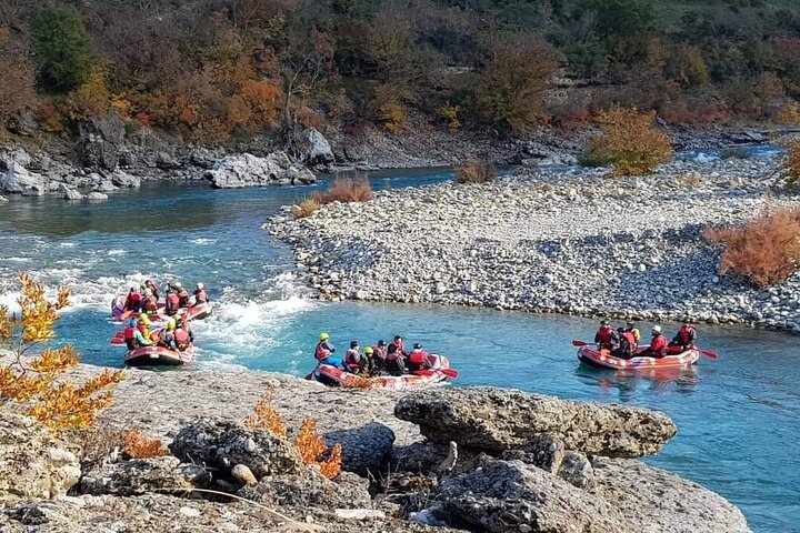 Amazing Rafting Experience at Last Wild Vjosa River of Europe in Permet, Albania