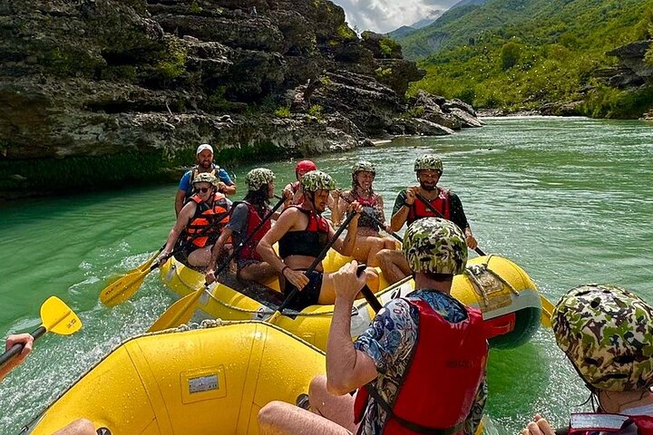 Amazing Rafting Experience at Last Wild Vjosa River of Europe in Permet, Albania