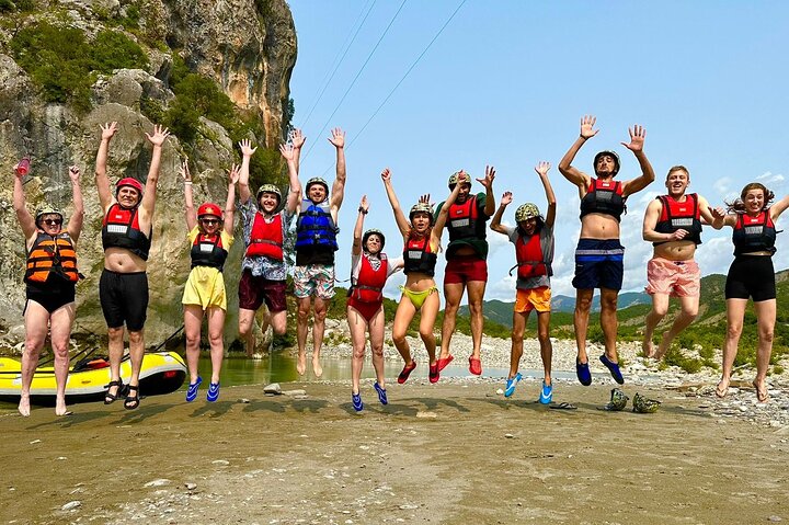 Amazing Rafting Experience at Last Wild Vjosa River of Europe in Permet, Albania
