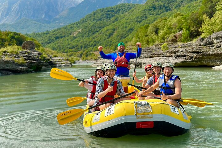 Amazing Rafting Experience at Last Wild Vjosa River of Europe in Permet, Albania